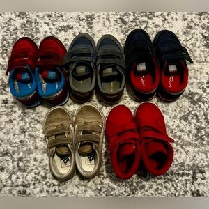 Bundle of toddler boys shoes